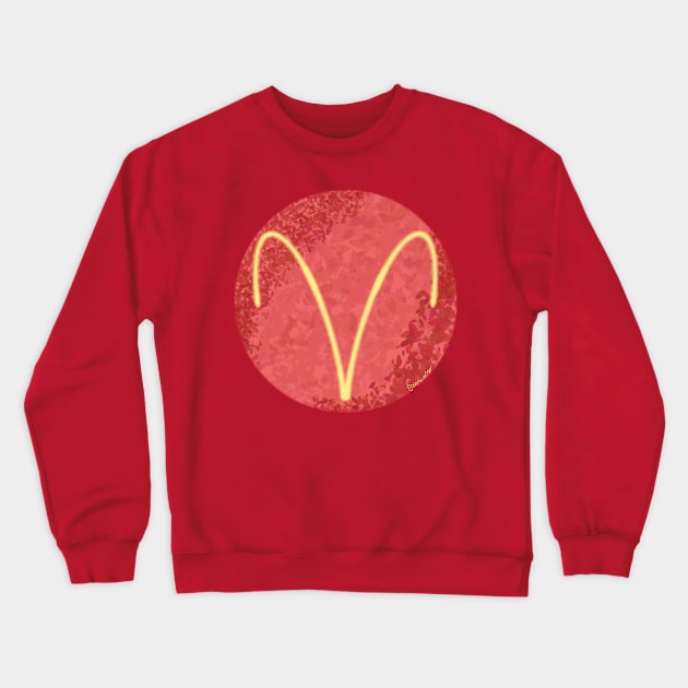 aries Crewneck Sweatshirt by AlienClownThings